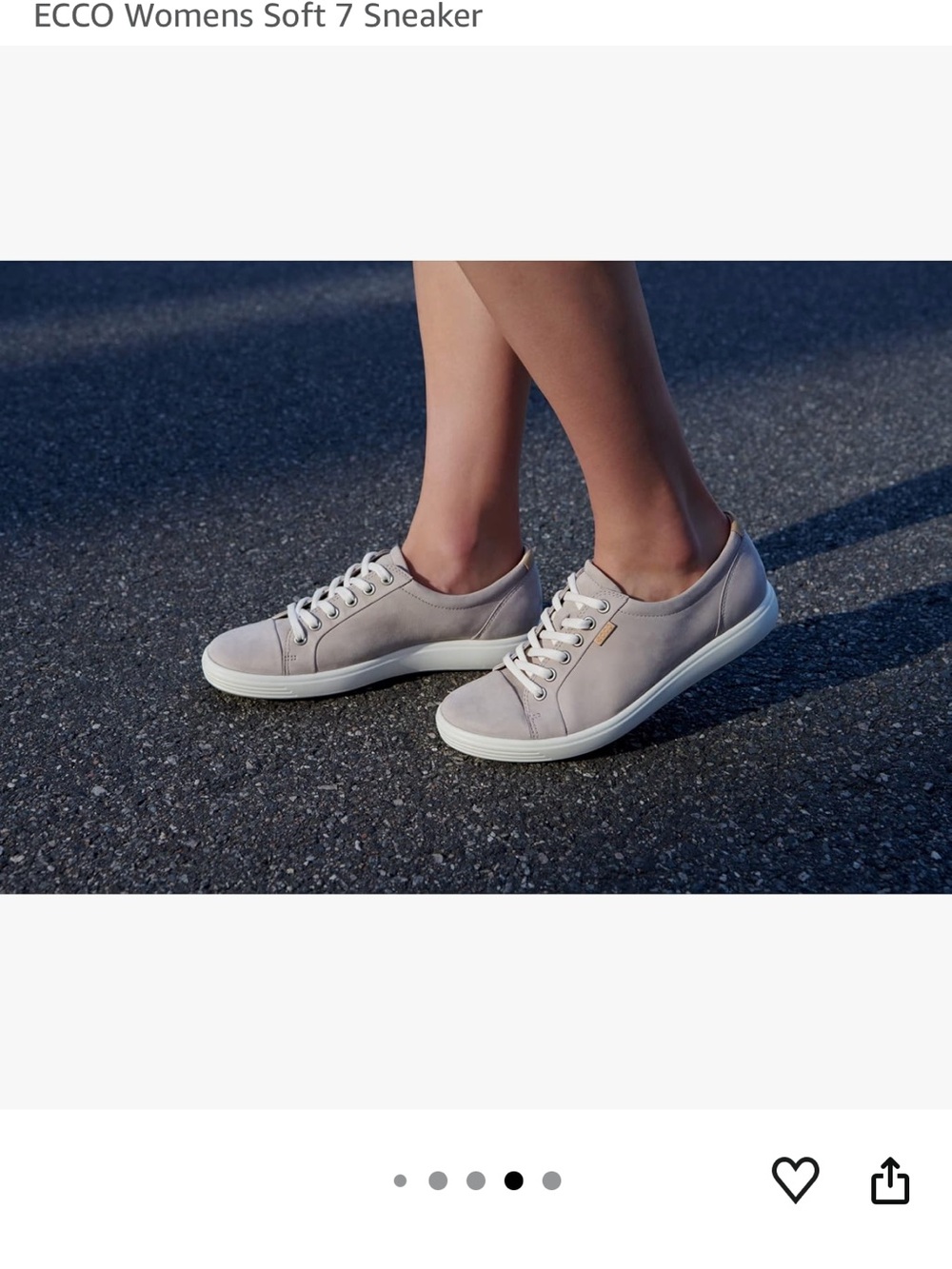 ECCO SOFT 7 SNEAKERS / GRAY NUBUCK / SZ 37 (6.5 -7 Medium ) NWT  $65